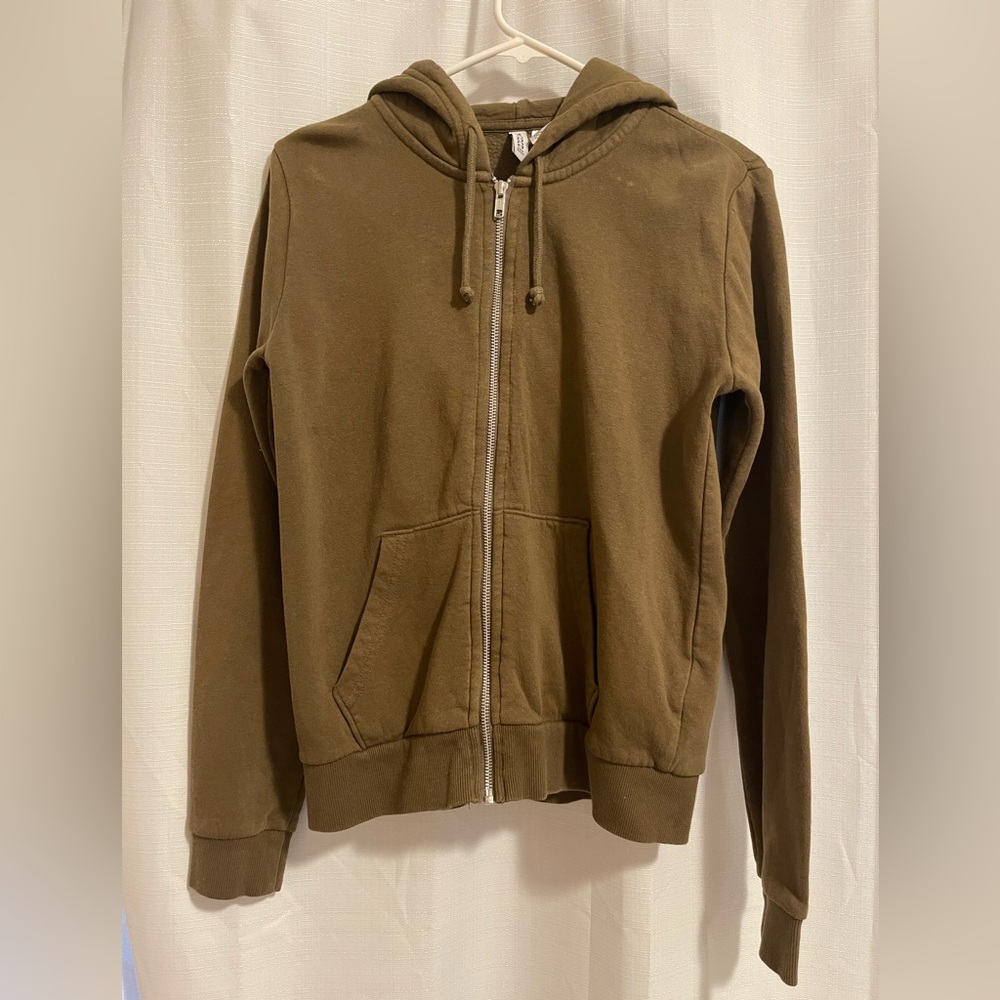 H&M Women’s Olive Green Zip Up